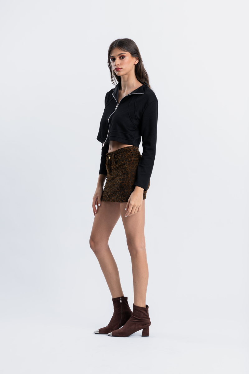 Long Sleeve Zip Up Top - Image 5