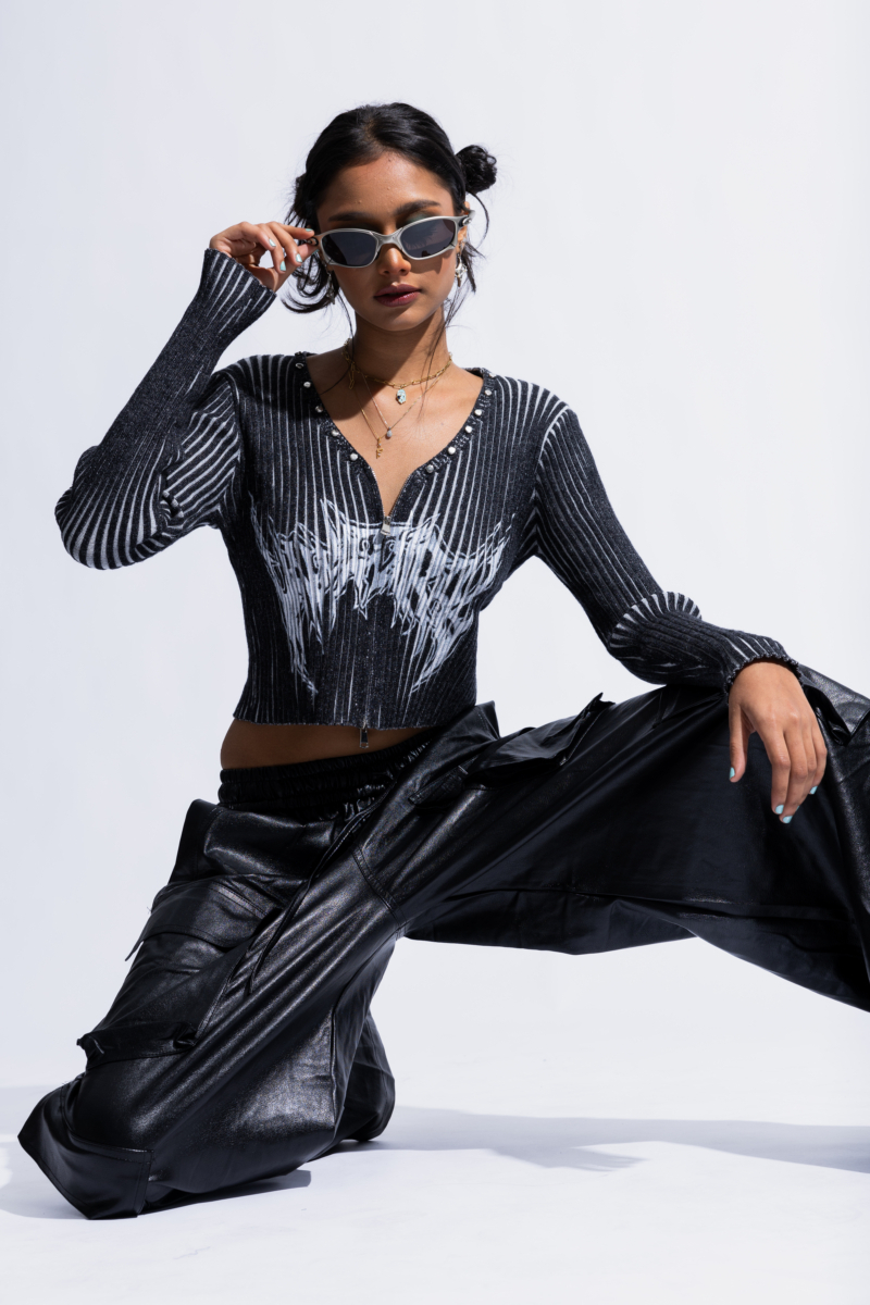 Striped Printed Top - Image 2