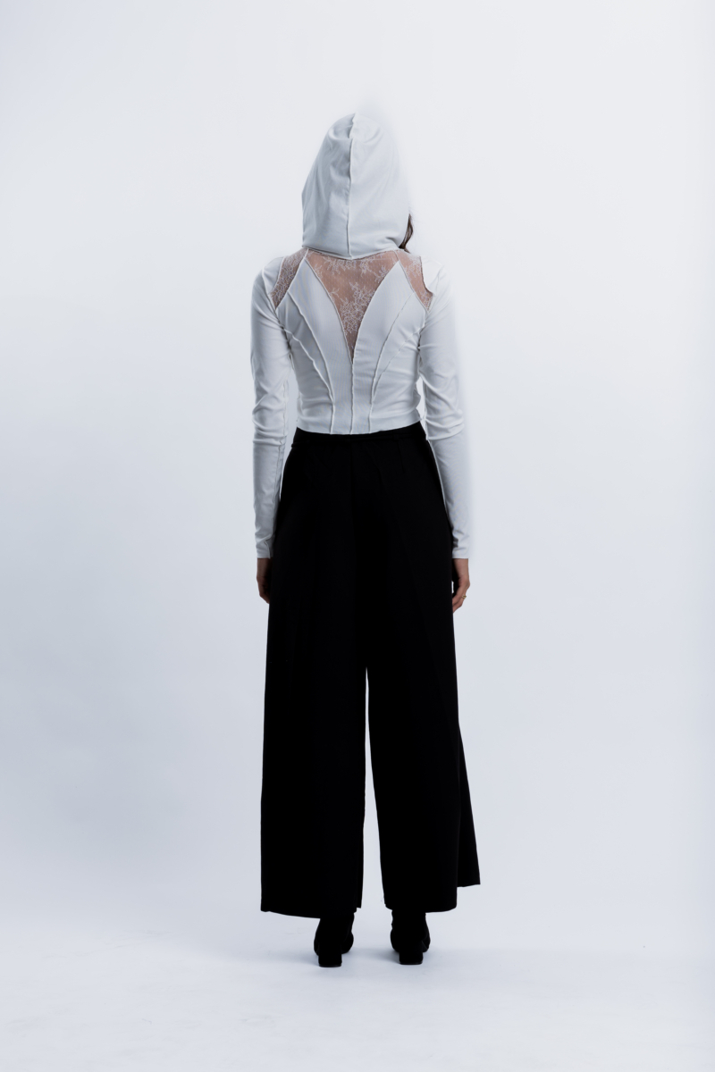 White Hoodie Top - Image 4