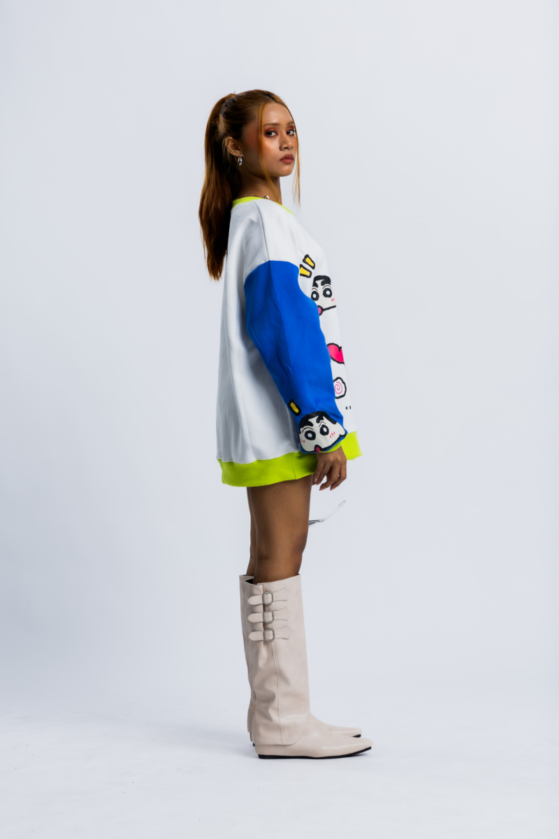 Shinchan Colorblock Sweatshirt - Image 2