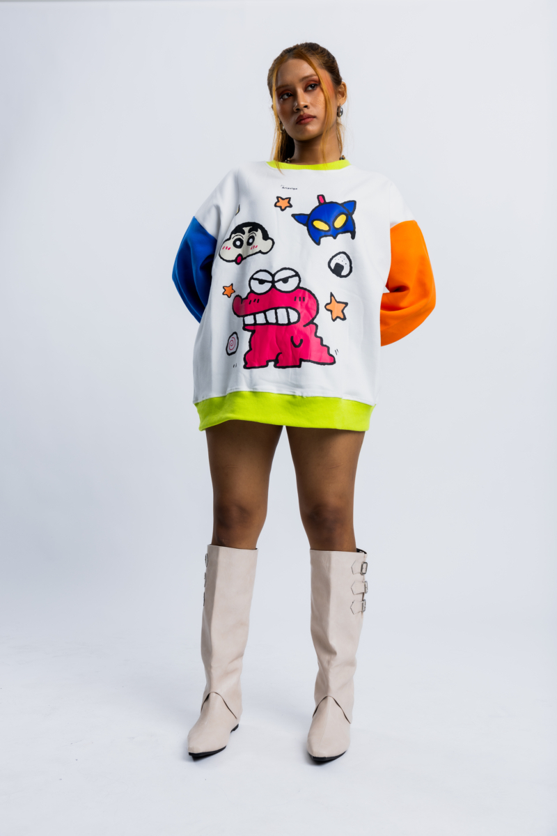 Shinchan Colorblock Sweatshirt - Image 4