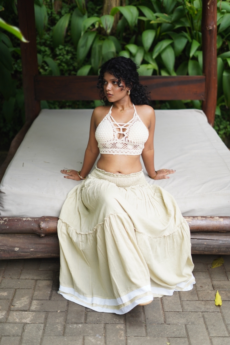 Hem Border Detailed Maxi Skirt - Image 5