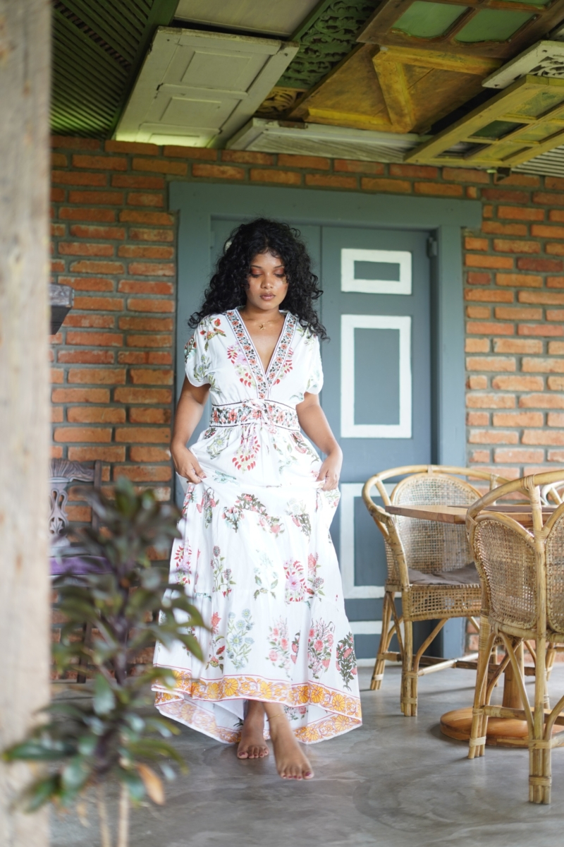 Flower Detailed Maxi Dress - Image 2