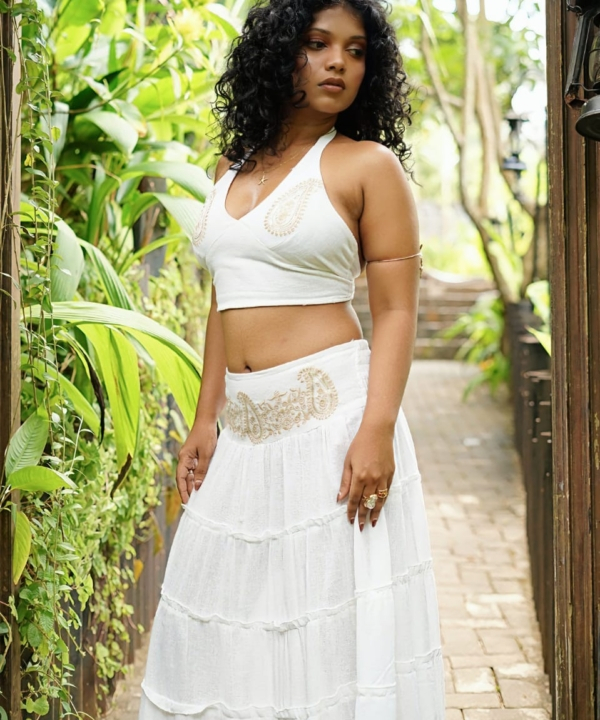 Embroider Detailed Two Piece Set
