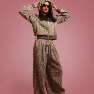 Leopard Print Sweat Set