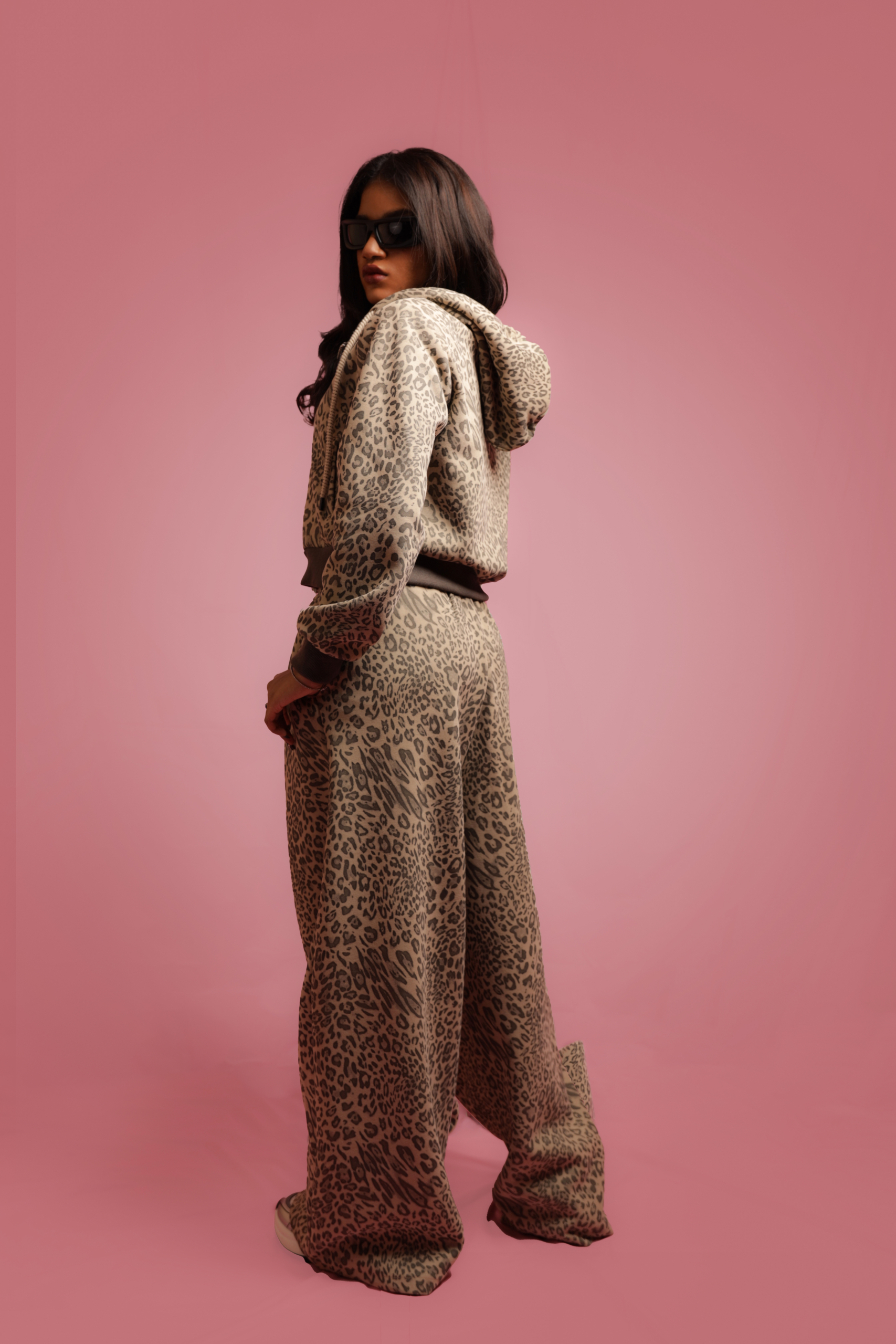 Leopard Print Sweat Set - Image 2