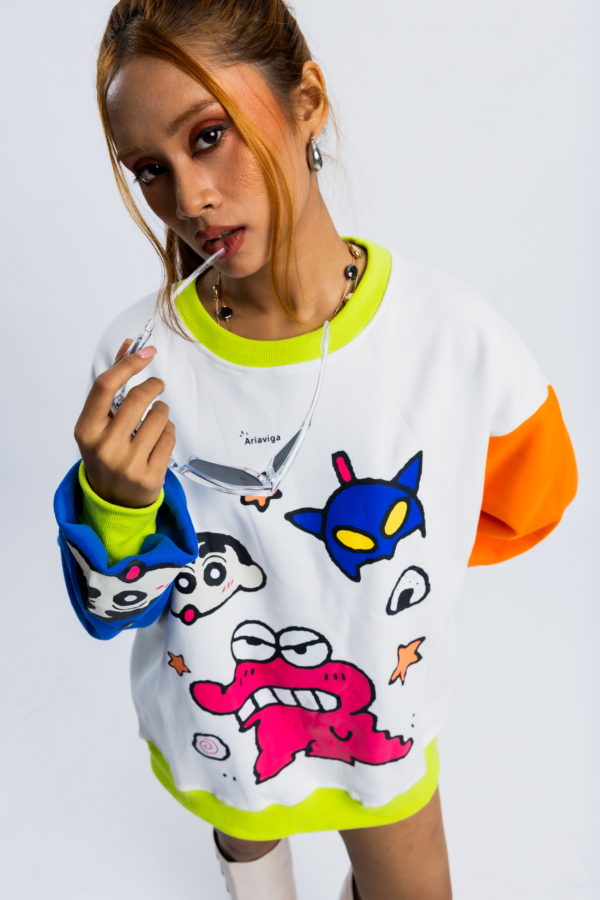 Shinchan Colorblock Sweatshirt
